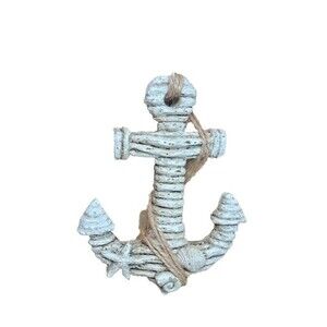 December Diamonds 79-81161 Anchor Wood 4" Christmas Ornament Boat / Cast Bower